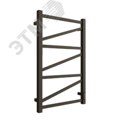 Полотенцесушитель электрический из квадратного профиля с диммером Z plaza neo 80/50 цвет чёрный матовый ДВИН 4657771772672