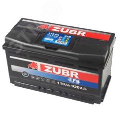 Аккумулятор автомобильный ZUBR EFB 110Ah R+ ZUBR ZE1100