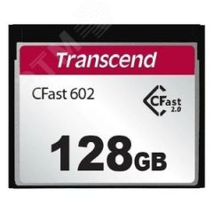 Карта памяти 128GB CFast 602, SATA III, MLC, 510 МБ/с Transcend TS128GCFX602