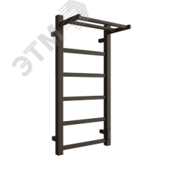 Полотенцесушитель электрический из квадратного профиля Fj plaza neo 80/40 с диммером цвет чёрный матовый ДВИН 4657771770111