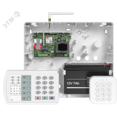 Прибор охранно-пожарный Контакт GSM-14А v.2 в корпусе под АКБ 7 Ач с microUSB Ритм ПОПК GSM-14А v.2  АКБ 7 Ач