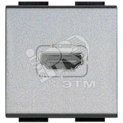 LivingLight Разъем HDMI алюминий BTicino NT4284