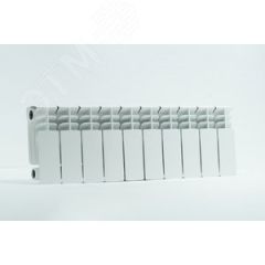 Радиатор биметаллический секционный 200/100/10 боковое подключение Русский радиатор RRC200*100BM10