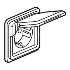 Розетка 2К+З зажим крышки немецкий стандарт LEGRAND 077835