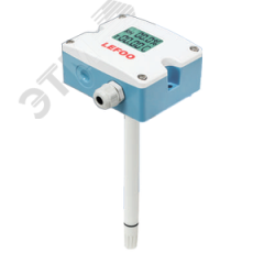 Датчик влажности 0-100%, и температуры от -20 до +60 C, канальный ModBus Lefoo LFH102-3RSRS20