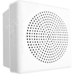 Оповещатель пожарный речевой 88/91/94/97/100дБ/м, 25В/70В 0.125/0.25/0.5/1/2Вт, врезной, квадратный пластиковый корпус (ABS) белого цвета COOPER Wheelock E50-W