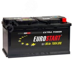 Аккумулятор автомобильный EUROSTART Extra Power 90Ah R+ EUROSTART EU900
