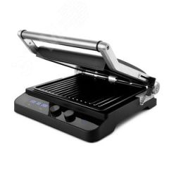 Электрогриль KT-1636, мощность 1800 Вт, цвет черно-серебристый KITFORT КТ-1636