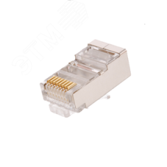 Коннектор RJ45/8P8C Кат.5e универсальный под 0 47-0 51мм экран. 1000шт NETLAN EC-UP8P8C-SD-003-TR-1000