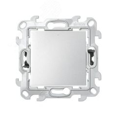 Карточный выключатель с подсветкой 6А 230В~ цвета алюминий S24 Harmonie Simon 2410526-033