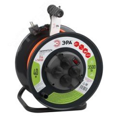 Удлинитель силовой RMx-4es-3x1.5-40m-IP44 на м. катушке c/з 4 гн 40м ПВС 3х1.5 RMx-4es-3x1.5-40m-IP44 ЭРА Б0046851