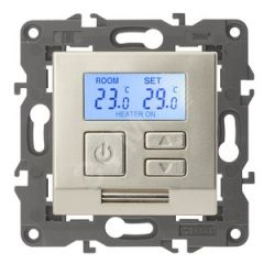 Терморегулятор универс.230В-Imax16А, Эра Elegance, шампань,14-4111-04 ЭРА Б0034378