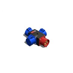 Устройство распределительное переносное пластик IP44 32A корпус 75х120х80 черный AlpenBox 0370003