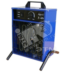 Тепловентилятор электрический на 3 кВт 220В Арктос 9709397