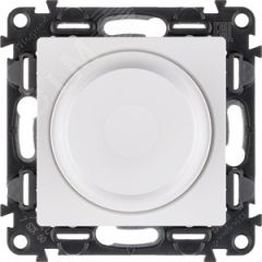 Valena LIFE Светорегулятор с поворотной ручкой универсальный 300Вт без нейтрали С лицевой панелью Белый LEGRAND 752460
