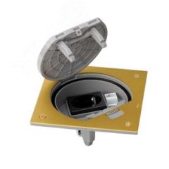 Connect Основа влагостойкая IP66 с розеткой с заземлением К45 и коннектором RJ45 кат.5 Simon KSE15U-23-71