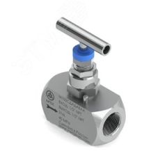 Вентиль игольчатый М100, 40МПа, вход - внутр.резьба 3/8'NPT, выход - внутр.резьба 3/8'NPT, AISI 316L, Grafoil Метакам М100ССАСАВВА