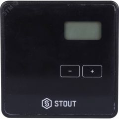 Терморегулятор комнатный проводной двухпозиционный ST-294v1 черный STOUT STE-0101-029412