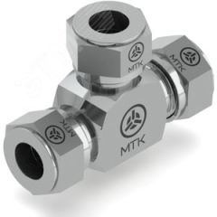 Муфта-тройник Ф4300, 16 мм, AISI 316L Метакам Ф4300-16МВ