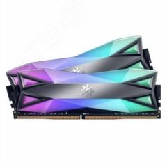 Модуль памяти 2Х8GB XPG SPECTRIX D60G, DIMM DDR4, 3200 МГц, 25600 Мб/с, RGB ADATA AX4U32008G16A-DT60