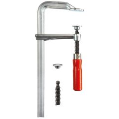 Струбцина цельнометаллическая 200/100, усилие: 6 кН, c деревянной рукояткой BESSEY BE-GZ20