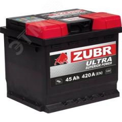 Аккумулятор автомобильный ZUBR Ultra 45Ah R+ (низкий) ZUBR ZU450