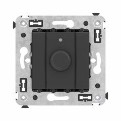 Диммер поворотный в стену, &quot;Avanti&quot;, &quot;Черный матовый&quot;