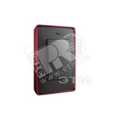 Рамка 2 поста графит/основание красное Simon 8201620-252