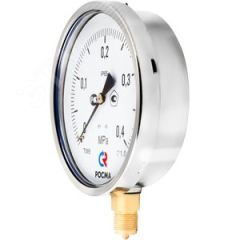 манометр коррозионностойкий виброустойчивый радиальное тм-621р.00 0-0,4 m20x1,5 150 мм кл.т.1.0, готовый к гидрозаполнению РОСМА 00000001801