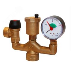 Группа безопасности котла до 50кВт (без теплоизоляции) STOUT SVS-0040-015025