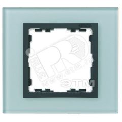 Рамка на 1 пост, S82N, серый - графит (стекло) Simon 82817-35