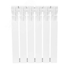 Радиатор биметаллический Plus BM 8 секций Qну=960 Вт RAL 9016 (белый) Ogint Ogint 120-1174