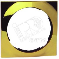 Рамка 4 поста, квадрат, S88, золото Simon 88642-36