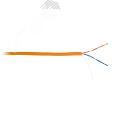Кабель U/UTP 2 пары Кат.5 одножильный медный внутренний LSZH оранж 305м NETLAN EC-UU002-5-LSZH-OR