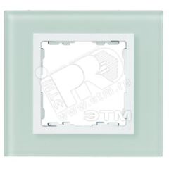 Рамка на 1 пост, S82N, натуральный - белый (стекло) Simon 82617-60