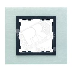 Рамка на 1 пост S82N сталь матовая - графит (металл) Simon 82817-31