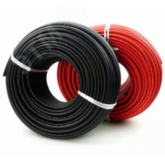 Кабель PV-1F 2x1.5 mm2 для подключения солнечных панелей 50м Delta PV-1F 2x1.5 mm2