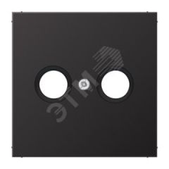 Накладка для телевизионной розетки (TV-FM)  Серия LS990  Материал- металл  Цвет- алюминий дарк JUNG AL2990TVD