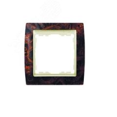 Рамка на 4 поста, S82, корень ореха - шампань Simon 82945-68