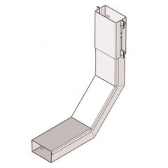 Короб для поворота трассы вверх на 90 У1107 50х50-90х1,5 УХЛ1, горячее цинкование(толщина покрытия 40...120мкм), S1,5 Завод ЭМИ Курган П0000008261