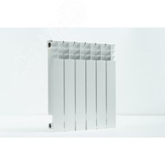 Радиатор биметаллический секционный 500/80/4 боковое подключение Русский радиатор RRC500*80BM04