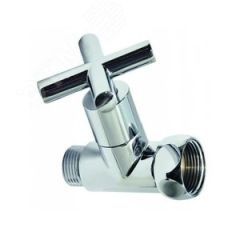 Комплект вентилей для полотенцесушителя прямой г/ш 3/4'х1/2' с крестовой ручкой хром ДВИН 4670087328029