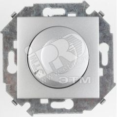 Регулятор напряжения поворотно-нажимной, 500Вт, 230В, винтовой зажим, алюминий Simon 1591311-033