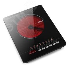 Плитка инфракрасная KT-132, мощность 1800 Вт, цвет черный KITFORT КТ-132