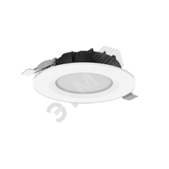 Cветильник светодиодный DL-SLIM круглый встраиваемый 121х38 мм 10W 3000K IP44 монтажный диаметр 95мм Вартон V1-R0-00546-10000-4401030