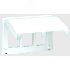 Connect Рамка на 3 S-модуля с крышкой к монтажной коробке SBM250, Сима Про, белый Simon SBMT302-9