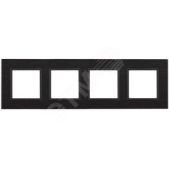 Рамка на 4 поста, дерево, Эра Elegance, чёрн.дерево+антр, 14-5304-05 ЭРА Б0034583