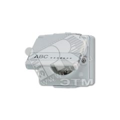 Розетка штепсельная SCHUKO накладная 16A 250V с полем для надписи JUNG 620NAW