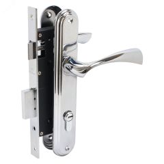 Замок врезной БУЛАТ ЗВ4-1.03.04 НОМОС хром  5 перф.кл. с/руч ПТК 13963