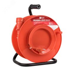 Удлинитель на катушке ''Атлант 2.0'' 1 гнездо 30м без заземления ПВС 2*0,75 6А/1,3кВт PROxima EKF UKA02-06-275-1-30